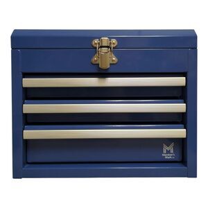 Member's Mark 3 Drawer Powder Coated Steel Tool Box, Blue